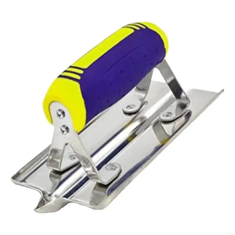 Stainless Steel Concrete Hand Edger and Groover Tools Set Plasters Stucco Cements C7AC