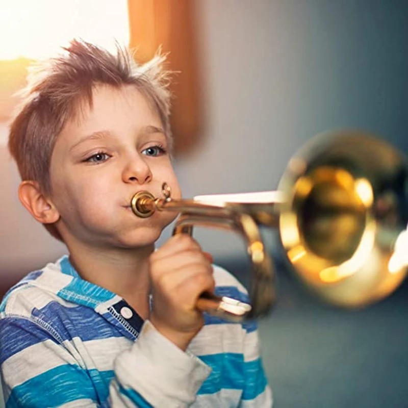 Metal Trumpet Set Easy To Play Qualified Brass Orchestral Instrument For Students And Beginners