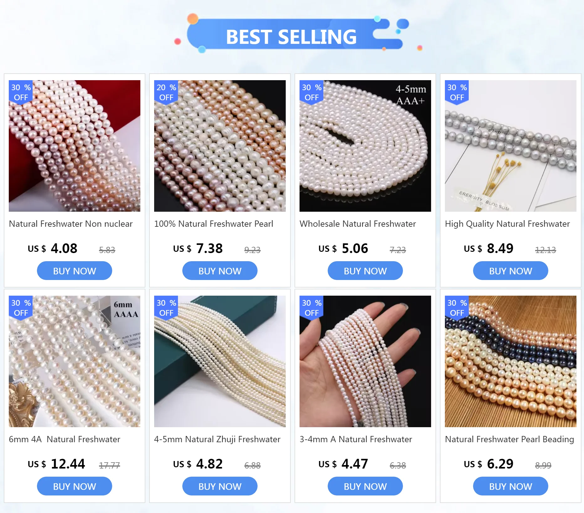 AAA + 4-5mm Natürliche Süßwasser Perlen Weiße Runde Perle Spacer Perlen Für Schmuck Machen DIY Halskette Armband zubehör Geschenk – Detail 1