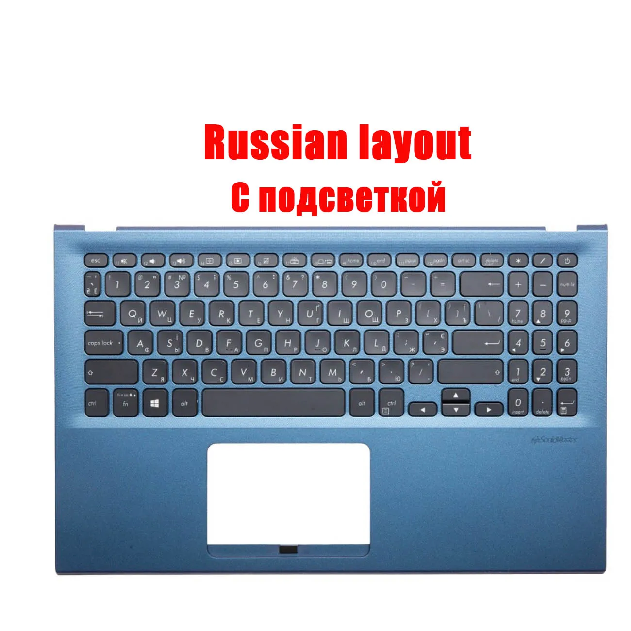 Rus US Keyboard for Asus Vivobook 15 X512 X512DA X512JA