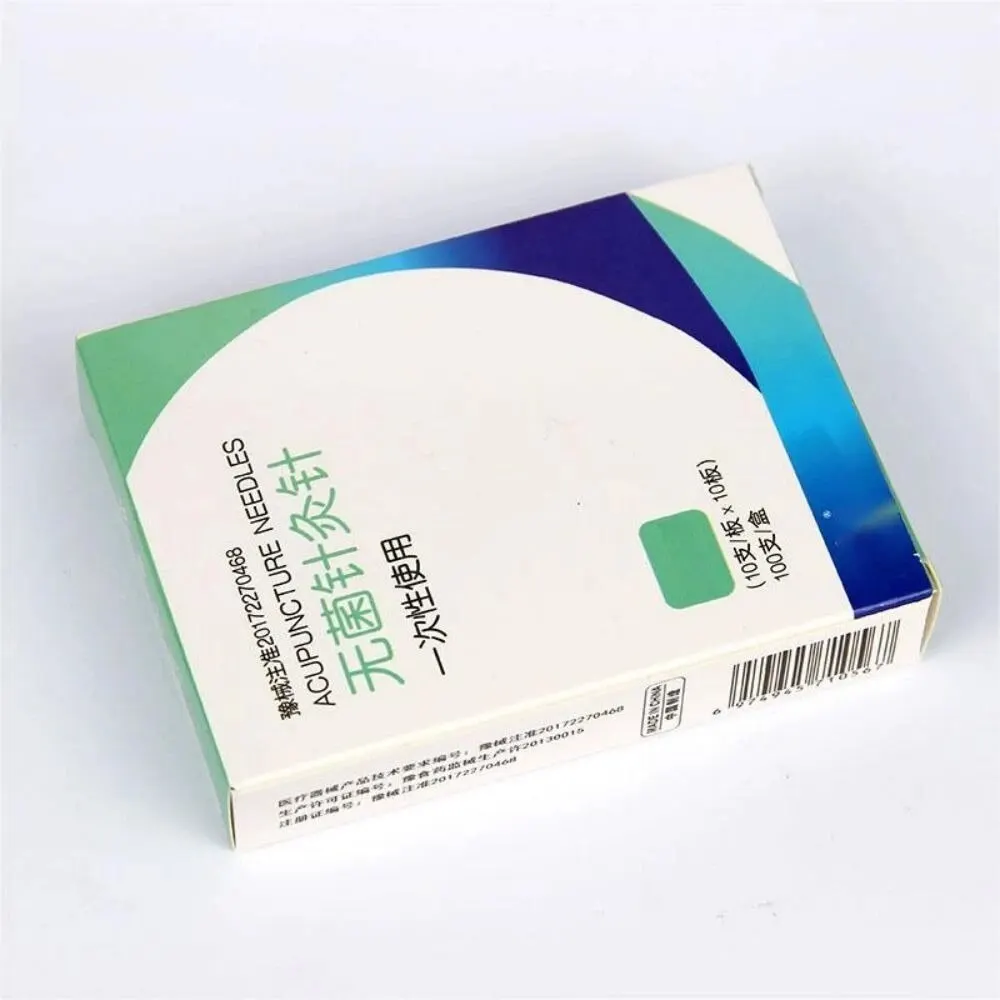 Disposable Sterile Medical Household Needles Anti-Skid Handle Sharp Tip Chinese Medicine Needle Non-Silver Needle 100PCS disposable acupuncture needle