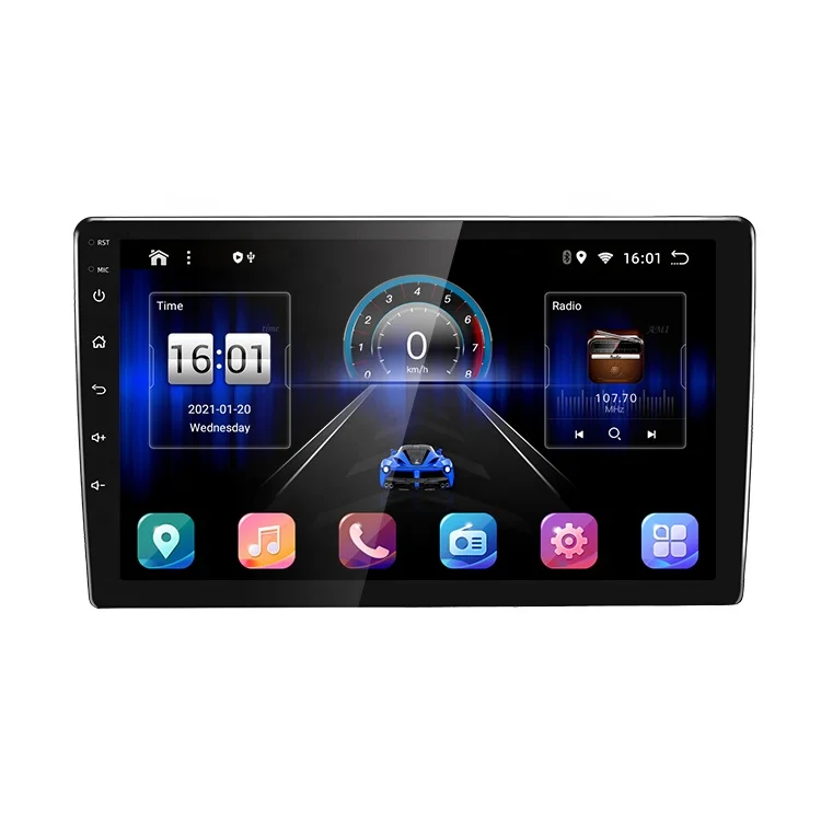 

Car Factory 10Inch Ram 2Gb Rom 32Gb Android 10.0 Dsp Carplay Car Screen Android Android 2 Din Radio Mp5