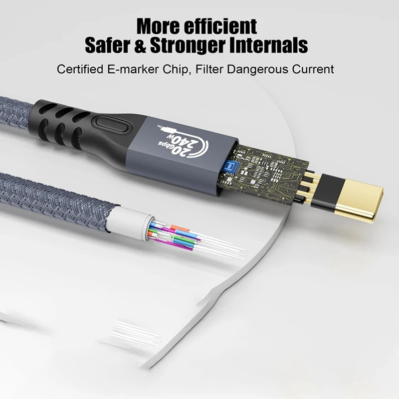 

Удлинитель USB Type-C (папа-мама), 20 Гбит/с, 240 Вт