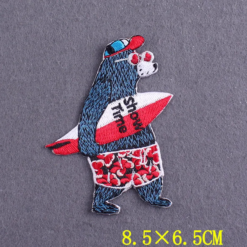 Diansour Eisen auf Patches für Kleidung thermoadhäsive Patches Abenteuer Landschaft Tier Stickerei Patch auf Kleidung DIY – Detail 26