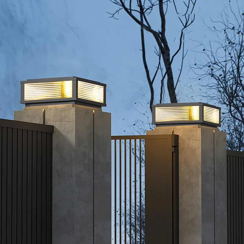 Outdoor Courtyard Lamp New Waterproof Villa Enclosure Garden Pillar Wall Headlight Door Pillar Lamp 3