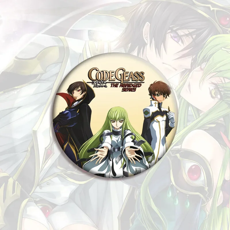 Anime Code Geass Cosplay Badges Lelouch Lamperouge Brooch Pins