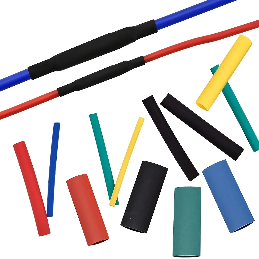 Heat Shrink Tubing 164/328pcs 2:1 Insulation Polyolefin Shrinking Assorted Tube Wire Cable Kit For Electrical Wiring and Repair