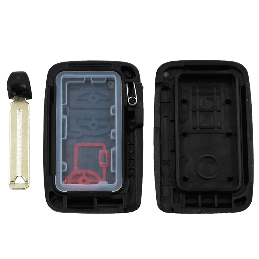 2/3/4 Button New Remote Key Shell Case Smart Car Key Housing Uncut Blade Toyota Prius 4Runner Land Cruiser Prius V Key Case Car Key Shell Key Cover Folding Car Key Shell Fob Cover Key Fob Replacement