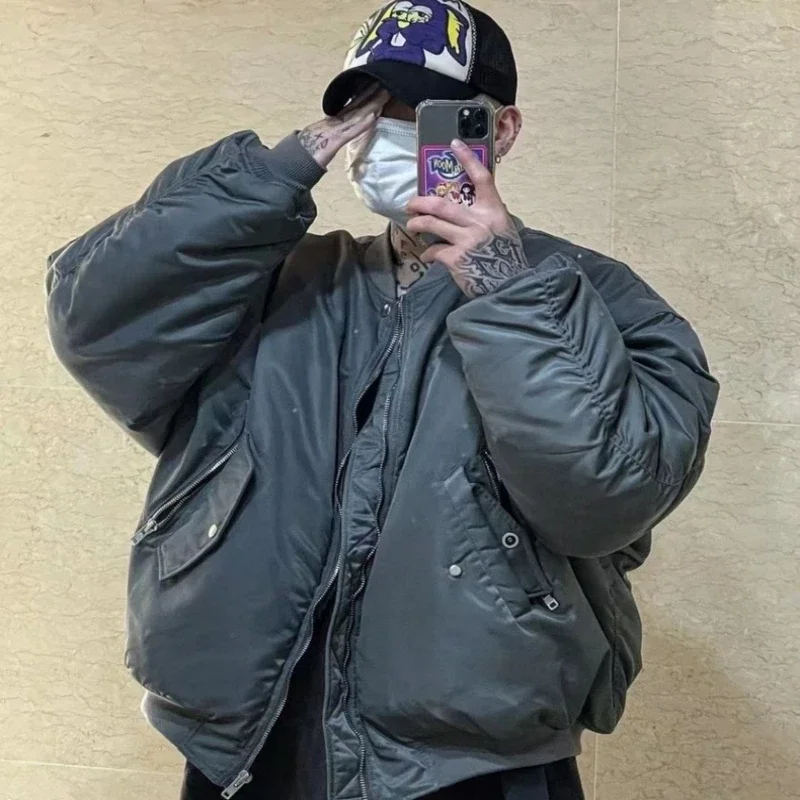 

Trendy Winter Flying Baseball American Thickened Coat