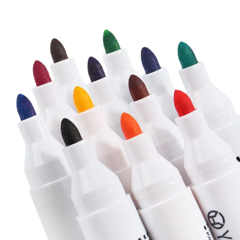 12color/set Erasable Magnetic Whiteboard Marker Pen Blackboard Marker Chalk Glass Ceramics Office School Art Stationery CW-153