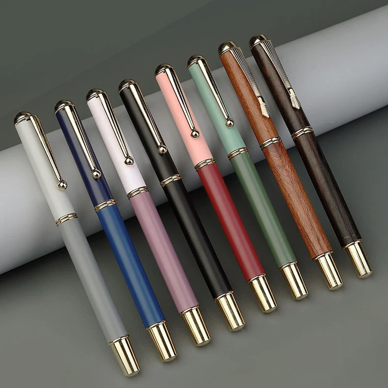 Morandi Fountain Pen Calligraphy Brush Metal Soft Bristle Small Regular Calligraphy Brush (for students' drawing and writing) 2
