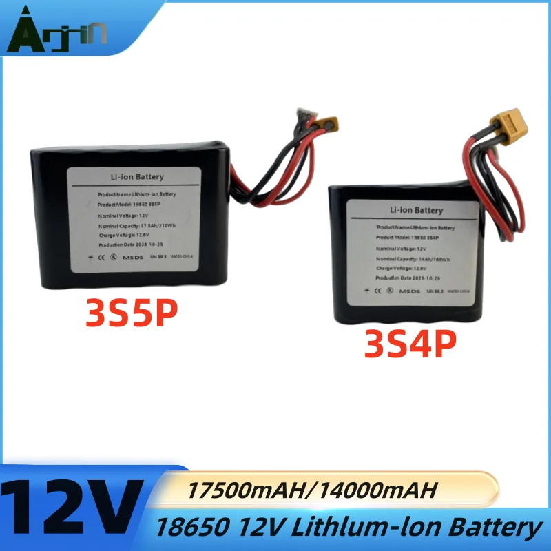 

3S4P/3S5P 12V 14Ah/17.5Ah high capacity 18650 lithium-ion battery 14000mAH 17500mAH suitable for electrical equipment