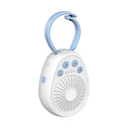 Portable Baby Sleep Soother with 20 Calming Sounds and USB Rechargeable Functionality (Blue)