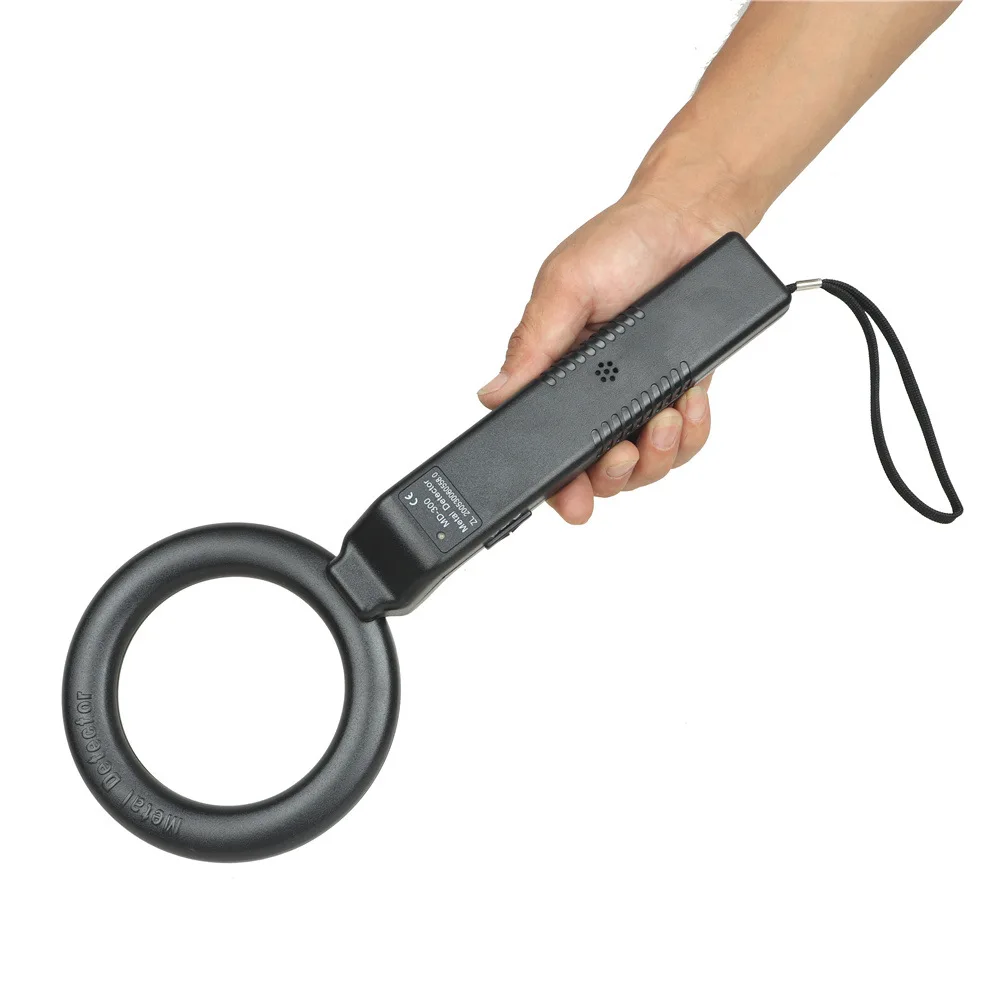 Metal Detector Electronic Metal Detecting Device Airport Security Detector 180&deg;Foldable Head with Light and Sound Alerts