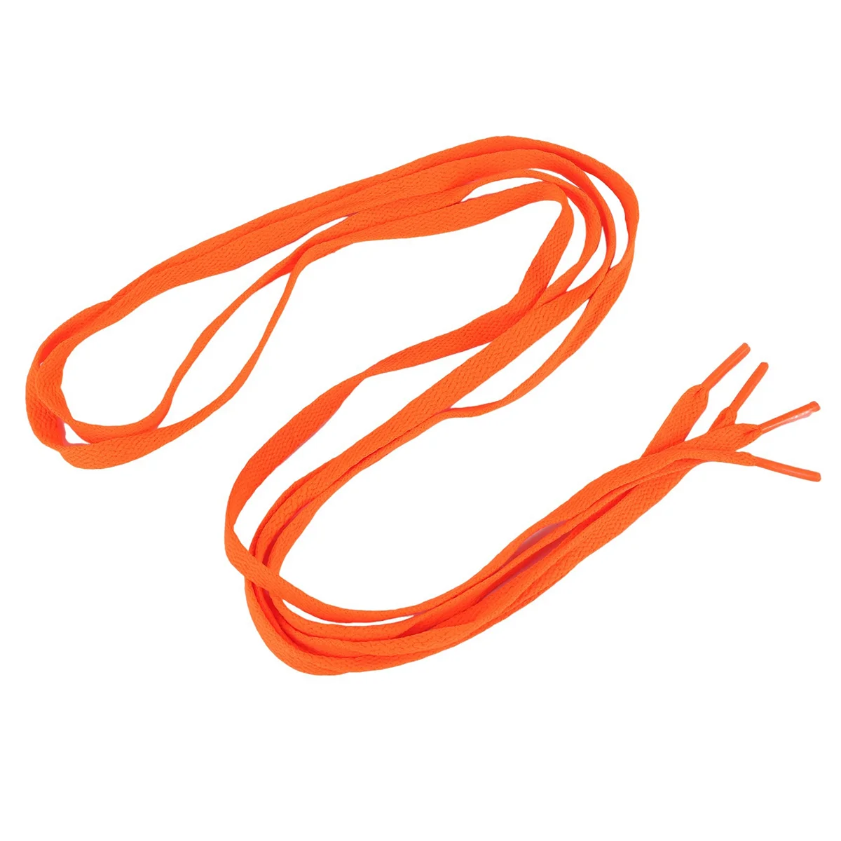 Hot sale Trainers Replacement 8mm Wide Orange Flat String Shoelace Pair