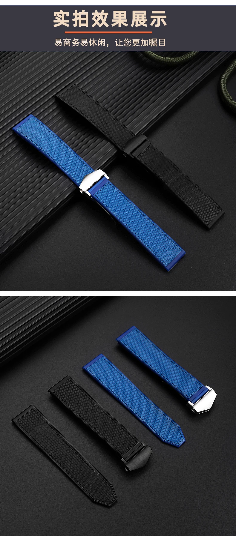 Rubber Silicone Watch Band 22mm for TAG Strap Heuer Monaco Speed Series CBL2184 CBL2183 Sports Waterproof Bracelet Watchband