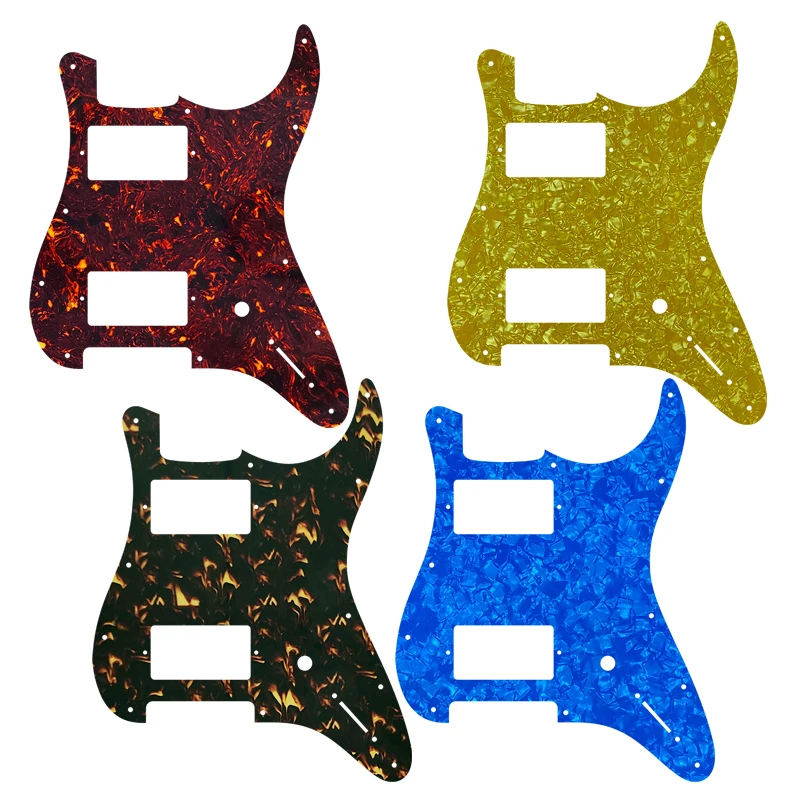 

Pleroo Custom Guitar Parts - For US Fender Jim Root Strat HH Guitar Pickguard Cratch Plate Multicolor Choice