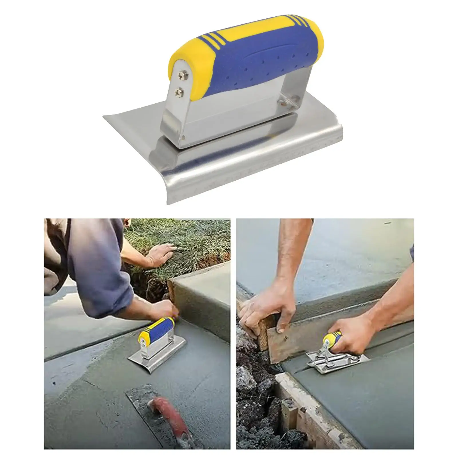 Curved Drywall Corner Trowel with Anti-Slip Grip for Finishing