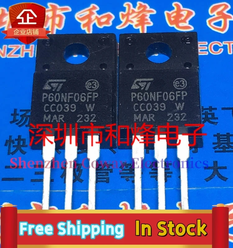 10 шт.-30 шт., фотовспышка P60NF06FP STP60NF06FP, фотовспышка 60 в 60 А, быстрая доставка