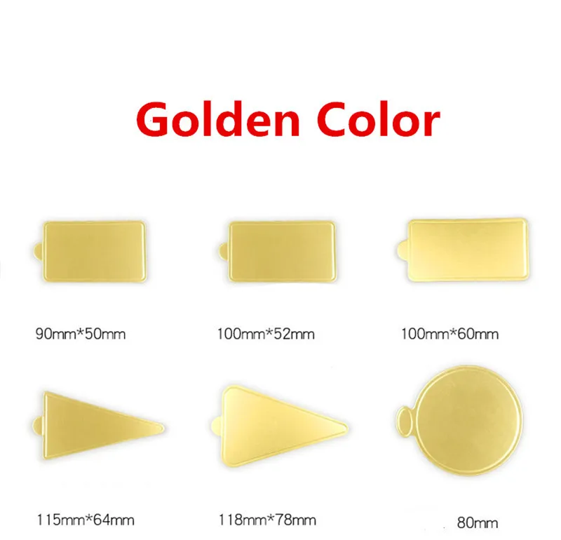 Description Picture 2 of item100Pcs/Lots Mini Round Golden Cardboard Cake Base Mousse Mat Bottom Cupcake Dessert Paper Plates Party Supplies Decoration Tools