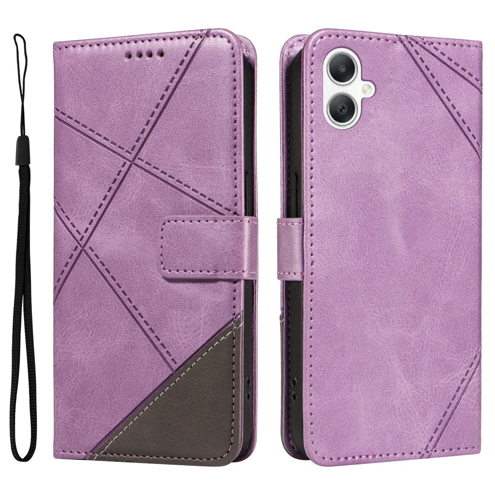 Sleek Leather Wallet Case with Magnetic Closure