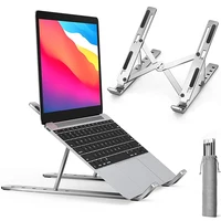 Support pliable Portable en métal pour ordinateur Portable, Support réglable en aluminium pour Macbook Pro Air, Base de tablette pour ordinateur de bureau 2
