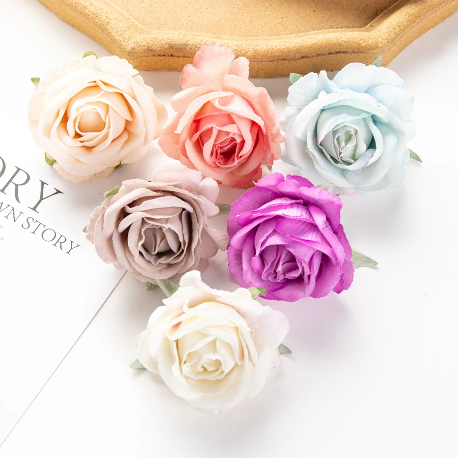 Künstliche Blumen Flanell Rosen Home Room Decorati Festival Scrapbooking Handwerk Kranz Hochzeit Braut Zubehör Ausverkauf Diy