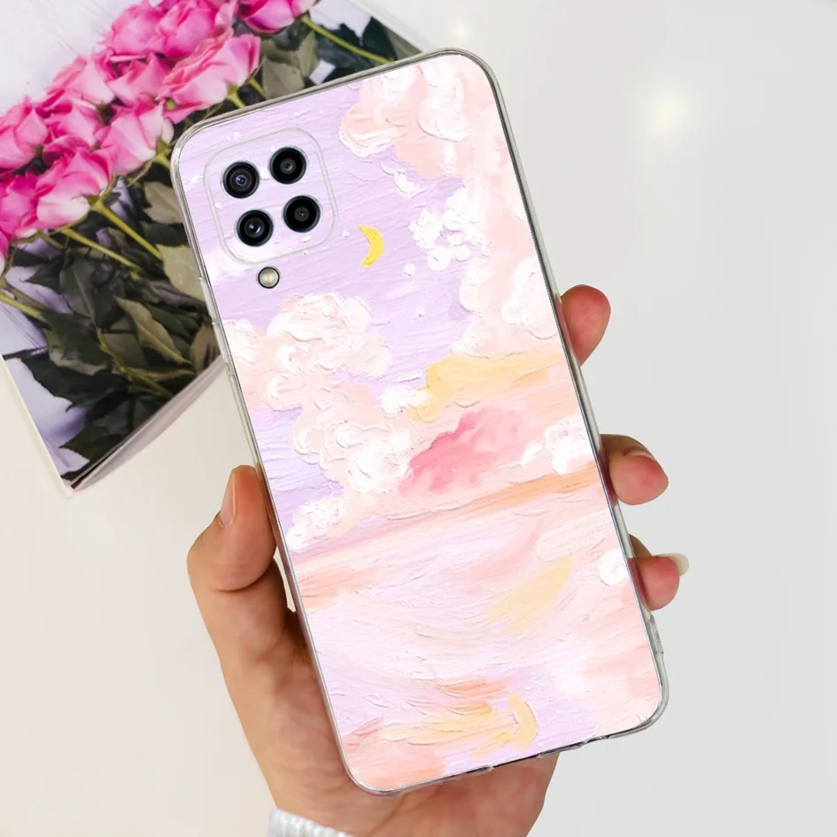 Stylish Flower Clear Silicone Soft TPU Case