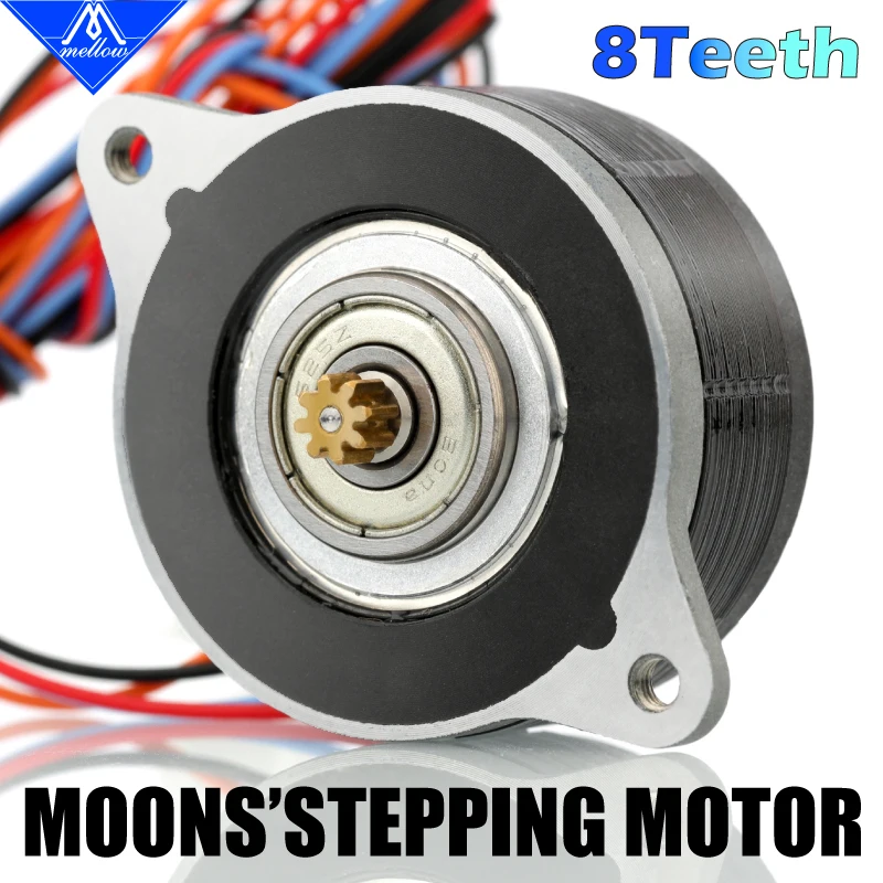 Mellow 8-Tooth T8 MOONS NEMA14 36mm Motor High Temperature High