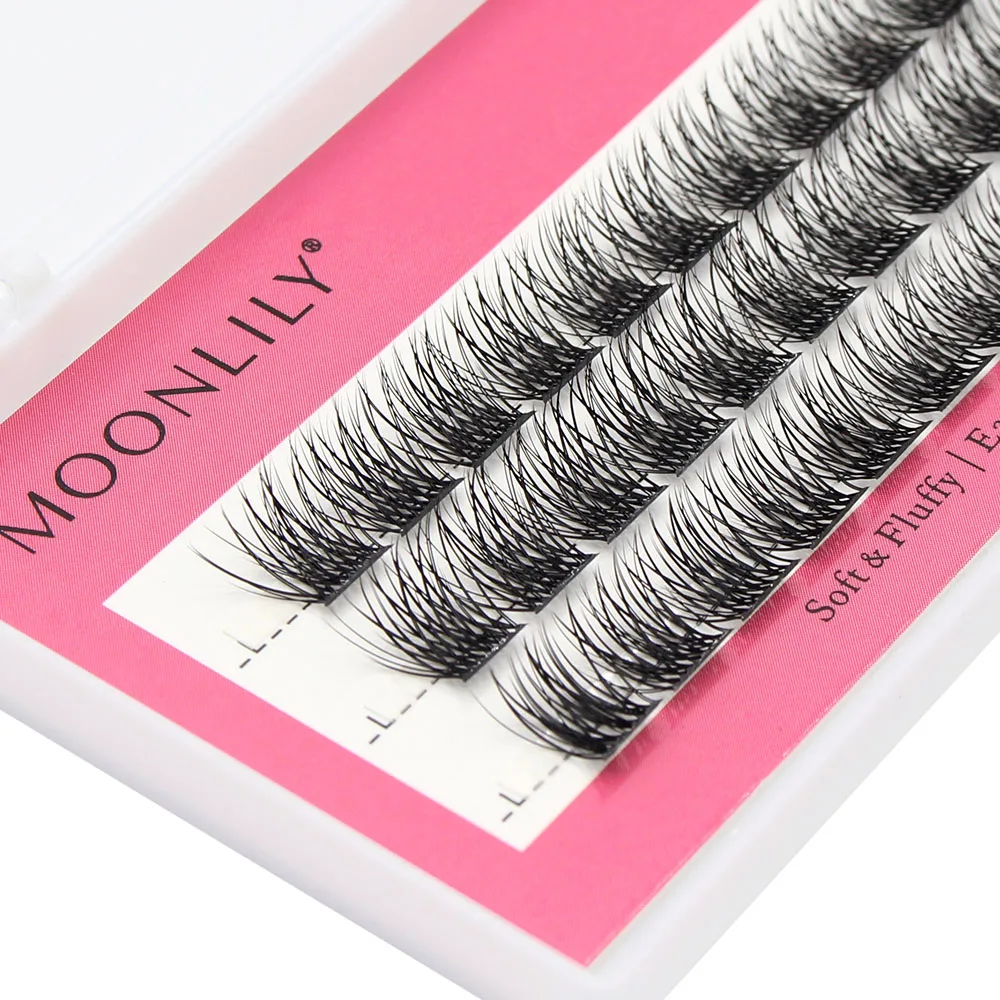 A1 Custom Logo Private Label Fluffy Segmented Eyelashes Individual Eyelash Bundle DIY  Lashes Extensions Bundle Makeup 2