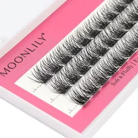 A1 Custom Logo Private Label Fluffy Segmented Eyelashes Individual Eyelash Bundle DIY  Lashes Extensions Bundle Makeup 2