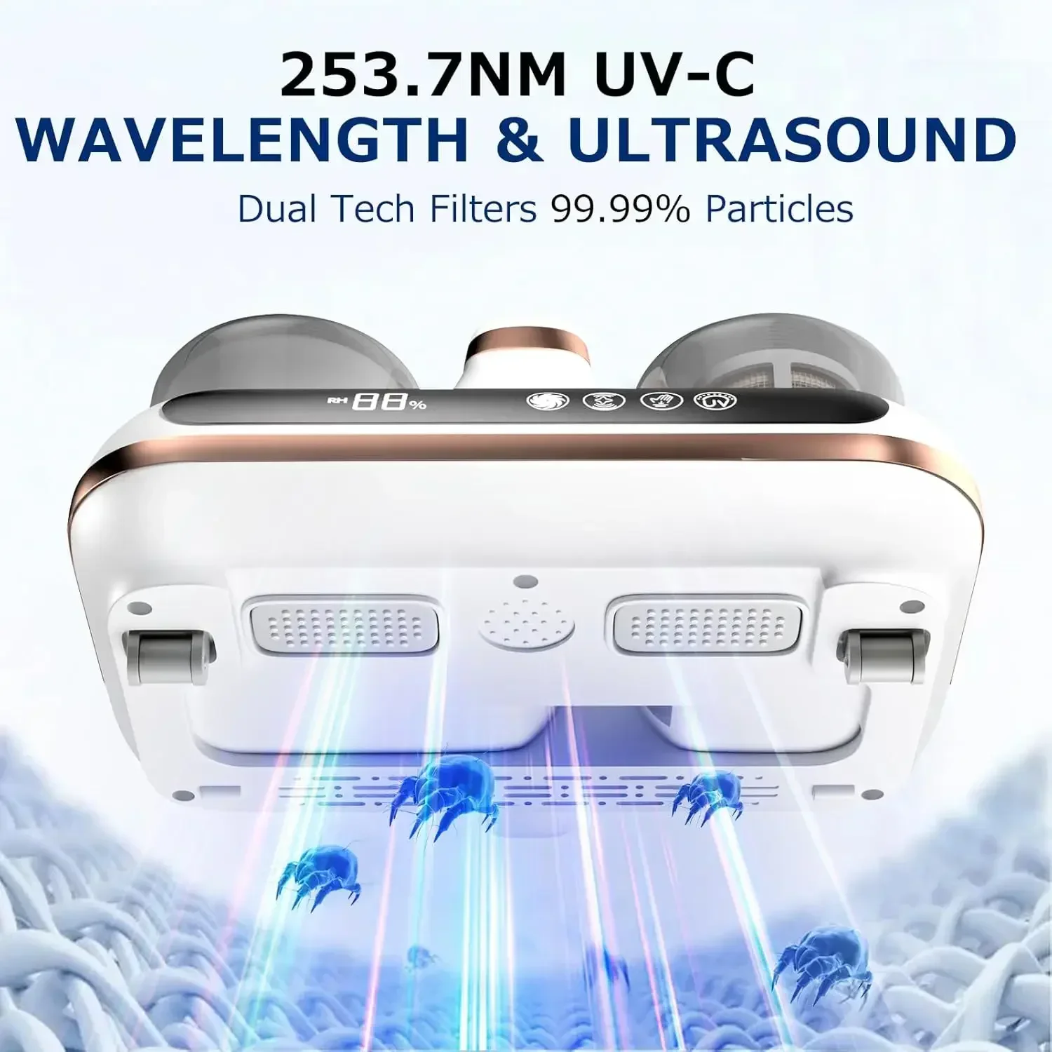 16 UV Mite Remover New Mattress Vacuum Cordless Handheld Cleaner Powerful Suction for Cleaning Bed Pillows Clothes Sofa 4