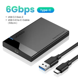 Compact USB 3.0 External Hard Drive Enclosure (USB C 3.1 Model)