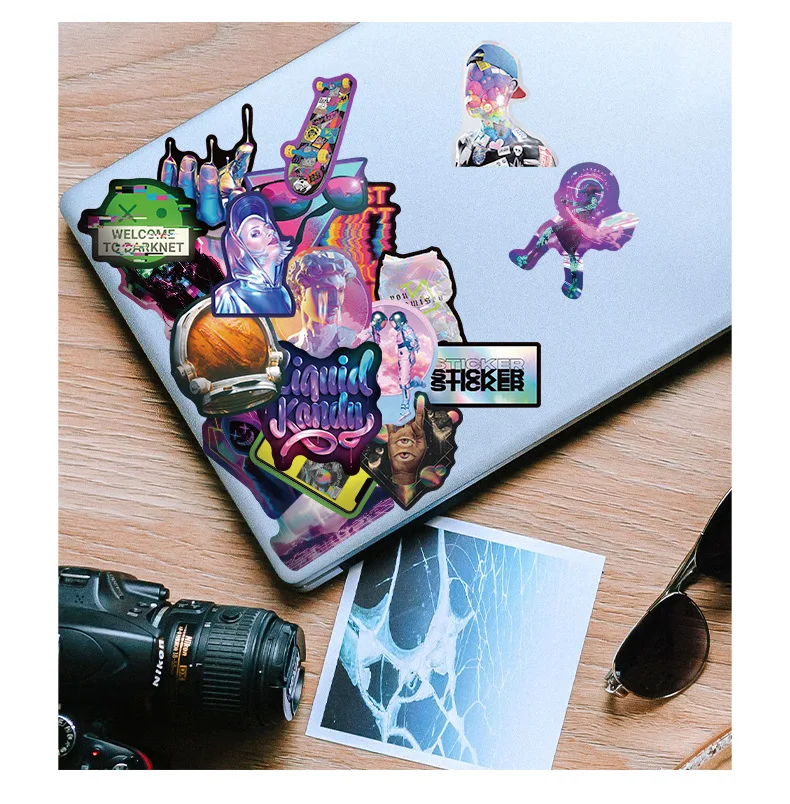 Рисунок 3 - радужные лазерные наклейки