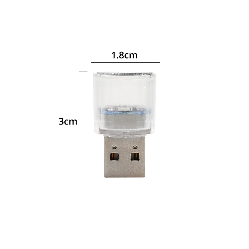 Car Interior Ambient Light Ambient Light Multi-Choices USB Ambient Light Mini LED Auto Decor Atmosphere Lamp Colorful Flashing Computer Portable Light PlugPlay Universal