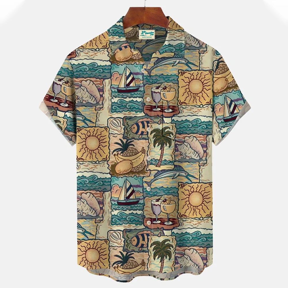 Dinosaur 3d Print Shirts Men's Women's Hawaiian Vocation Blouses Spooky Lapel Shirt Cuba Camisa Clothing Bird 5