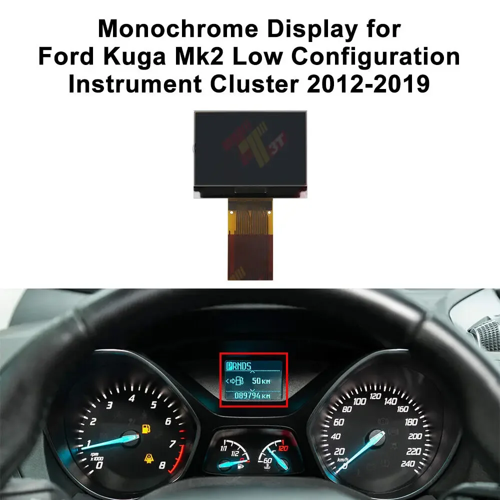 Sostituzione Display Monocromatico Per Ford Tourneo Focus C-Max Grand C-Max Kuga E Transit Instrument Schermo Lcd