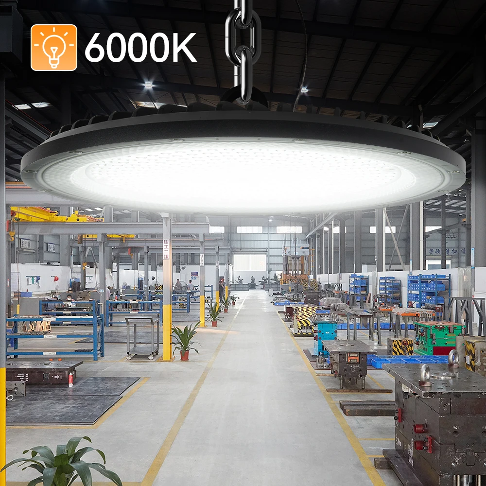 Description Picture 6 of itemUFO Floodlight LED Industrial Lamp High Bay Light Waterproof Lampara for Market Warehouse Garage Gym Factory Workshop Lamp
