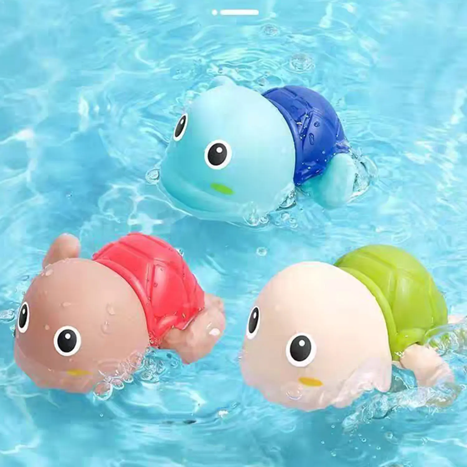 Baby Bath Toys Summer Baby Water Gun Spray Toys Cute Little Yellow Duck Swimming Turtle Whale Pool Beach Classic Clockwork Water Toys