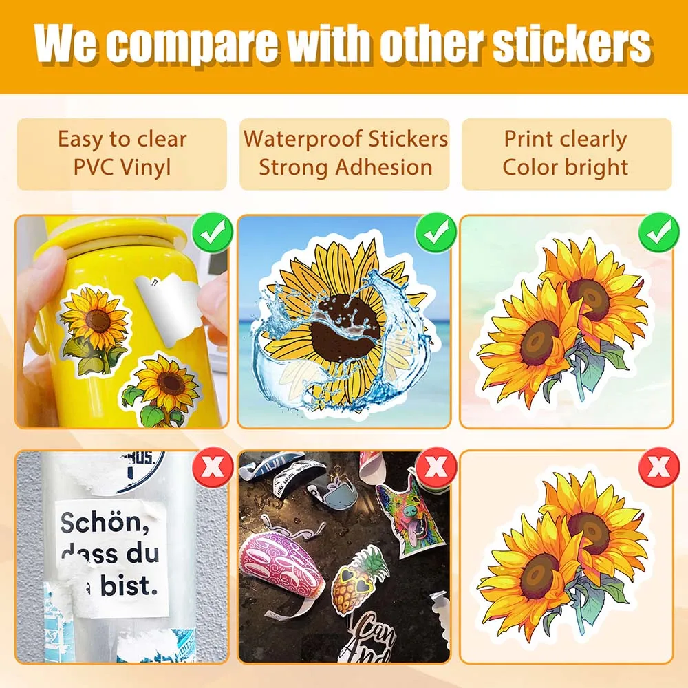 10/50pcs Kawaii Painting Watercolor Cat Stickers Pack for Kids Cartoon Cute  Graffiti Decals Scrapbooking Luggage