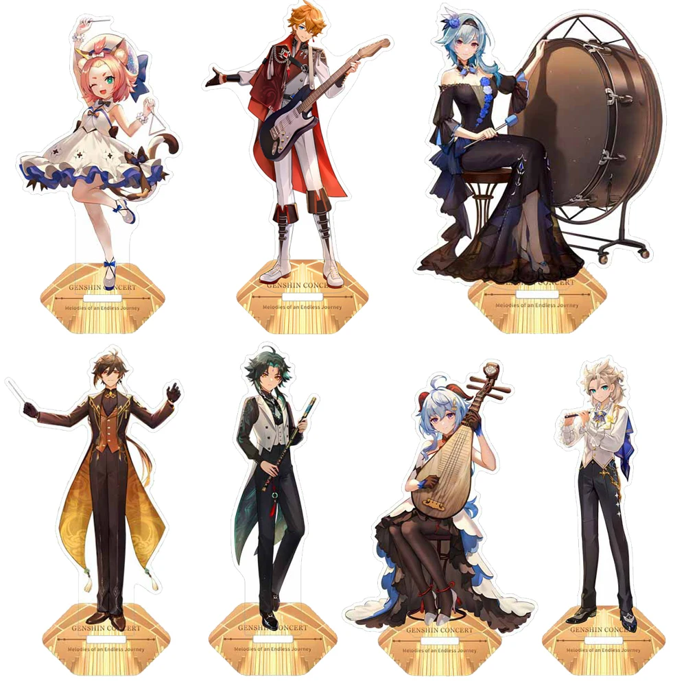 

Genshin Impact Music Festival Stand Model Acrylic Figure Zhongli Xiao Tartaglia Albedo Ganyu Eula Cosplay Decor Stands Sign Gift
