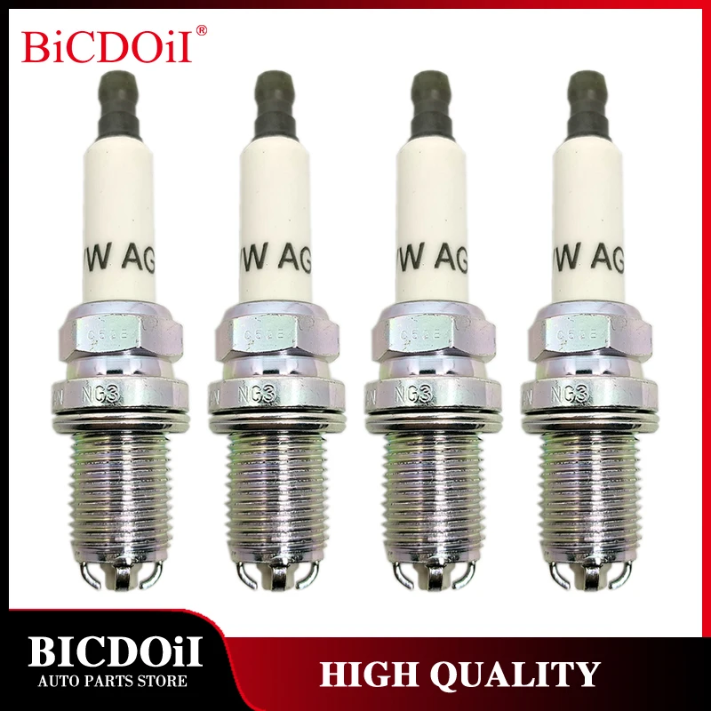 

4/6PCS 06H905604 BKR8EQUA Spark Plug for Volkswagen CC Sharan Magotan Audi A1 A3 A4 A5 A6 TT Q5 Skoda Octavia Seat 1.8L 2.0L