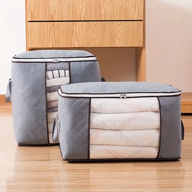 Extra Large Handle Storage Bag - Portable Clothing and Quilt Organizing Bag with Window, Durable Polyester Material, Suitable fo 4