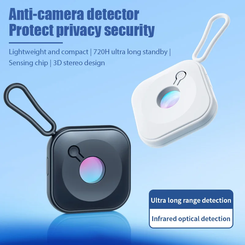 Hidden Camera Detector Anti Candid Camera Detector Portable Security Protection for Hotel Locker Room Public Bathroom Pinhole Hidden Lens Detect Gadget
