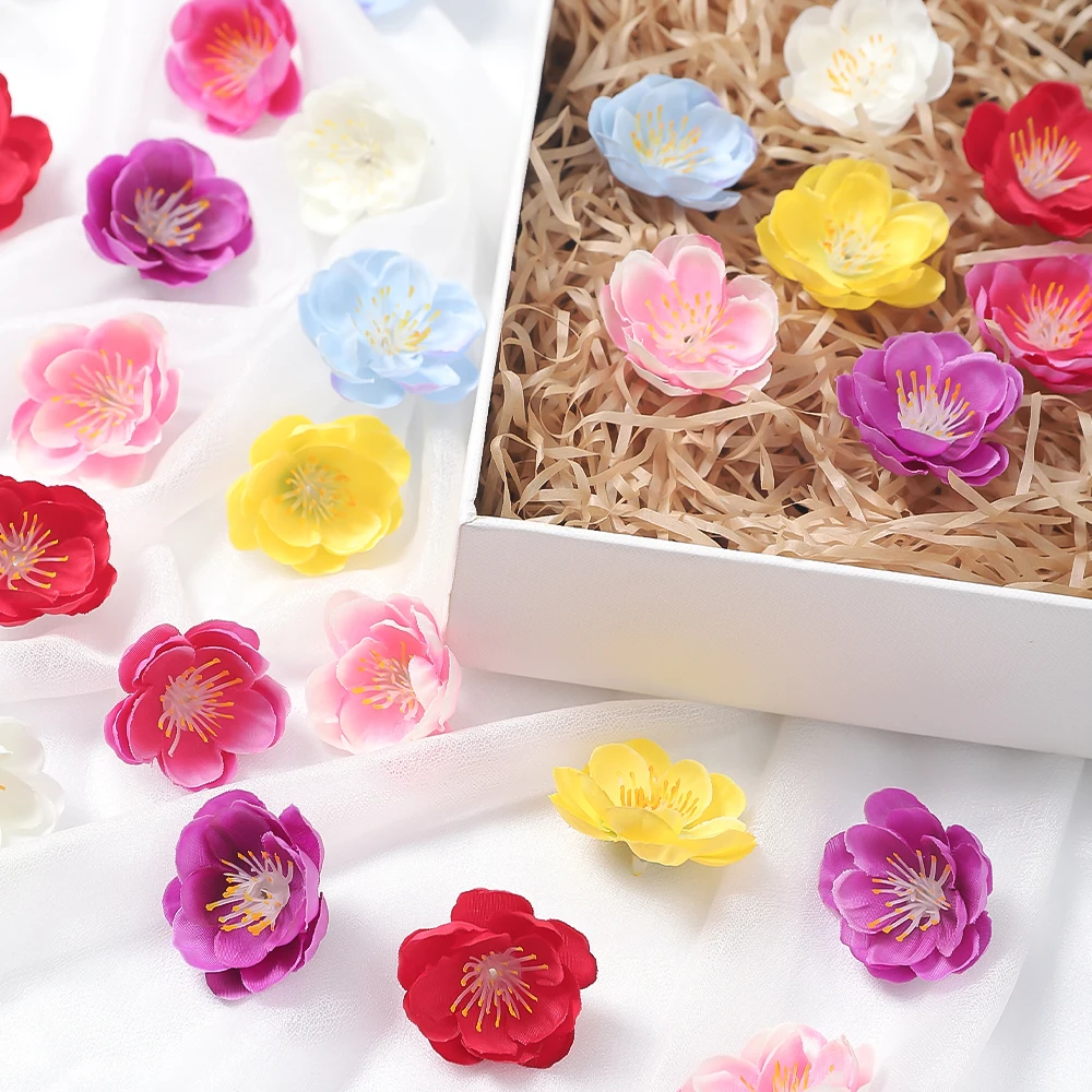 10/20/50 Stück künstliche Blumenköpfe, 4 cm, Seiden-Kunstblumen für Heimdekoration, Geburtstagsfeier, Hochzeit, Dekoration, Basteln, Geschenkzubehör – Detail 3