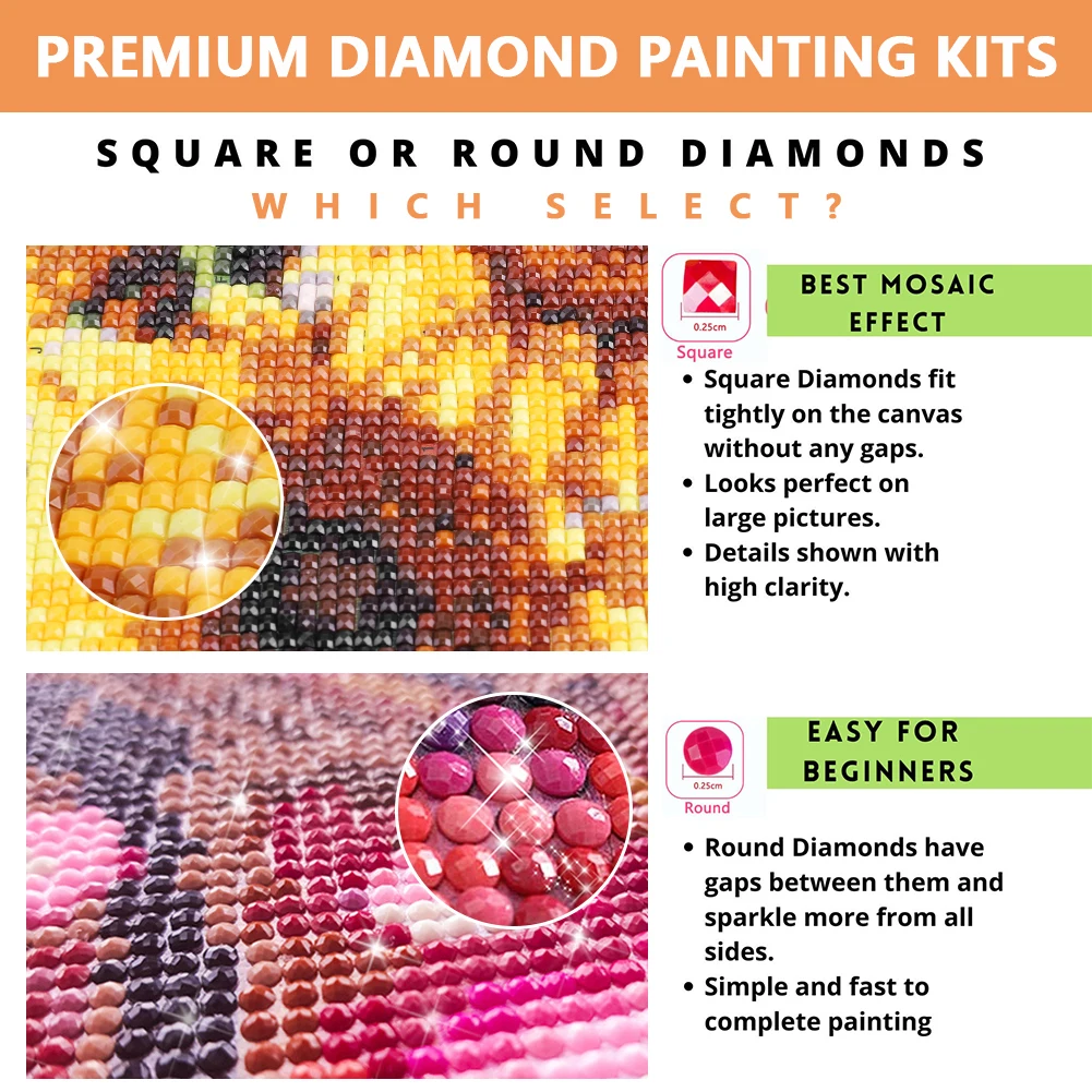 6/12/16pcs 5D DIY Diamond Painting Kit
