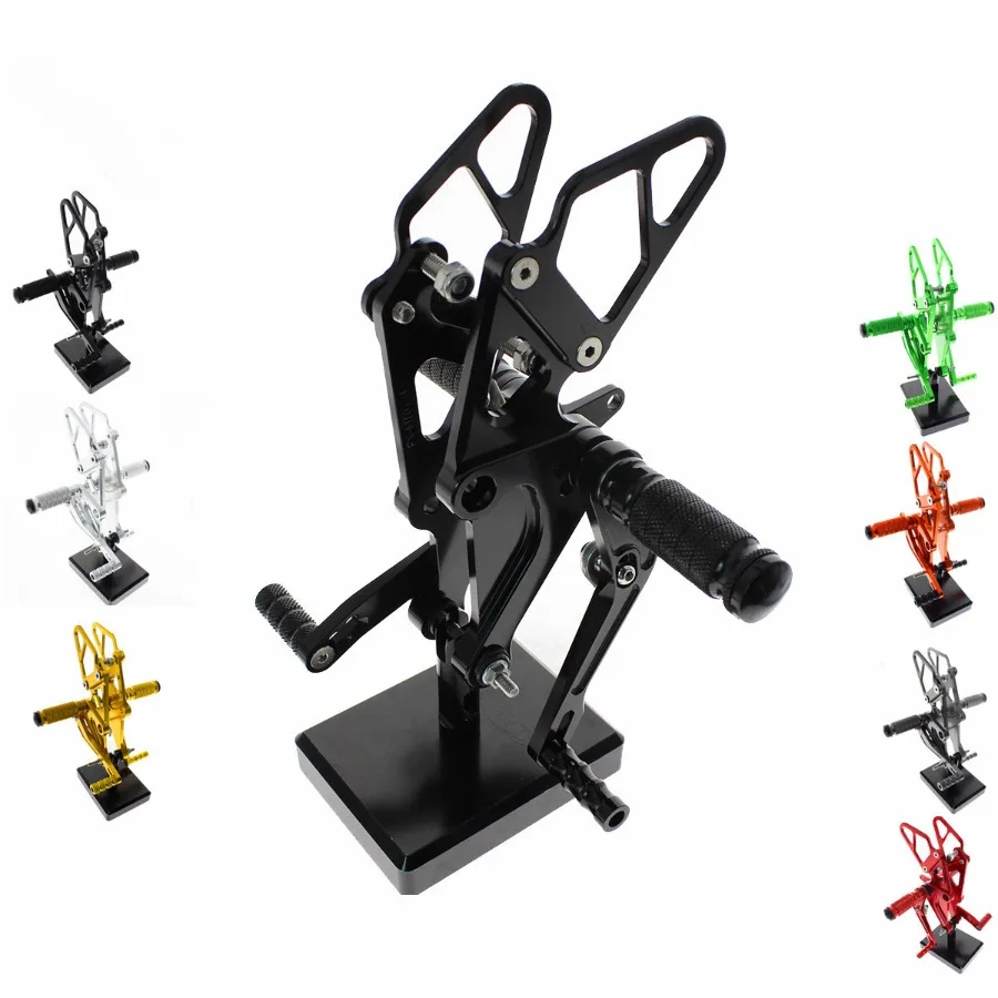 

CNC Rear Set Stand Footpegs Motorcycle Rearset Footrest Foot Pedal Pegs for Yamaha MT-07 FZ07 2013-2017 2016 Shift Lever Bracket