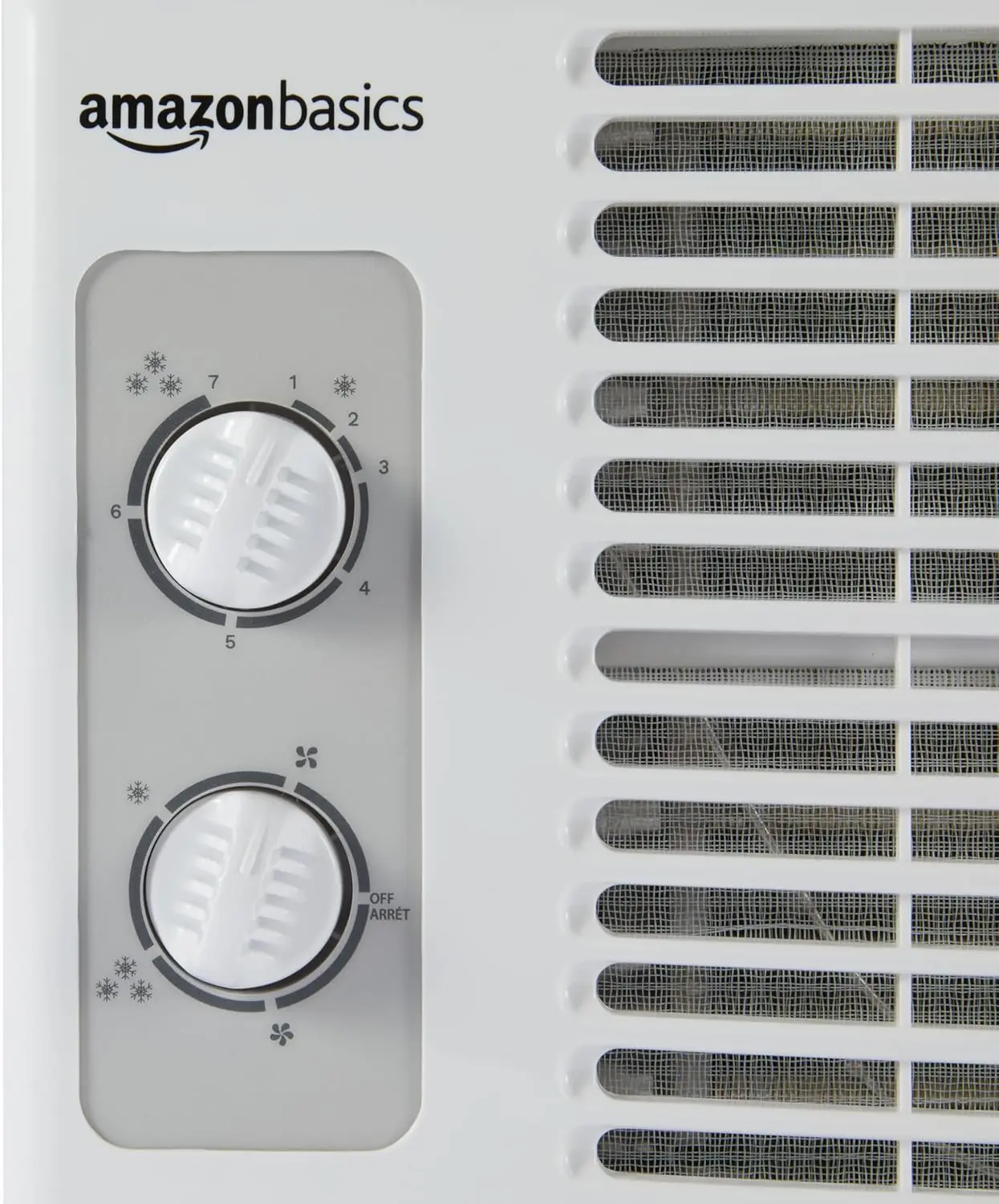 Window Mounted Air Conditioner with Mechanical Control Cools 150 Square Feet 5000 BTU AC Unit White