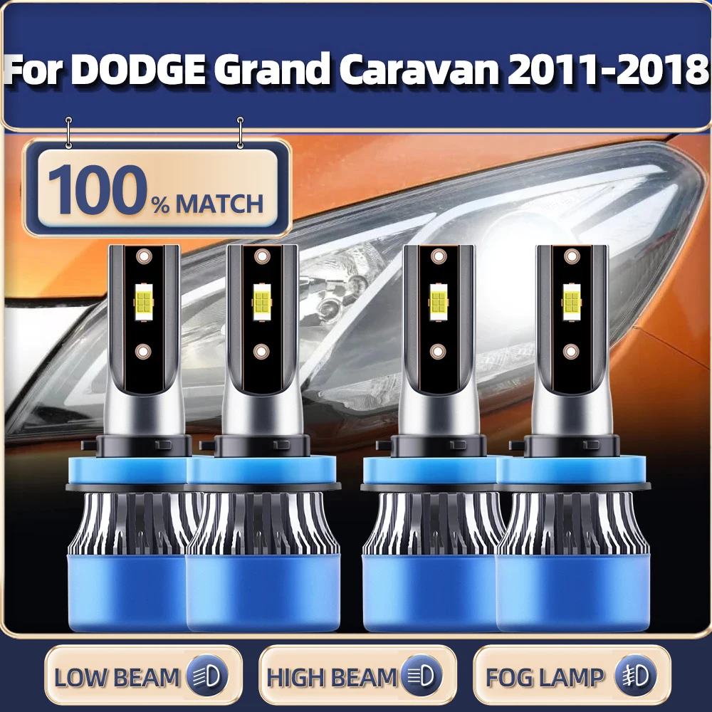 

240W Led Headlight 40000LM Car Headlamps Bulbs 6000K Turbo Lamps For DODGE Grand Caravan 2011 2012 2013 2014 2015 2016 2017 2018