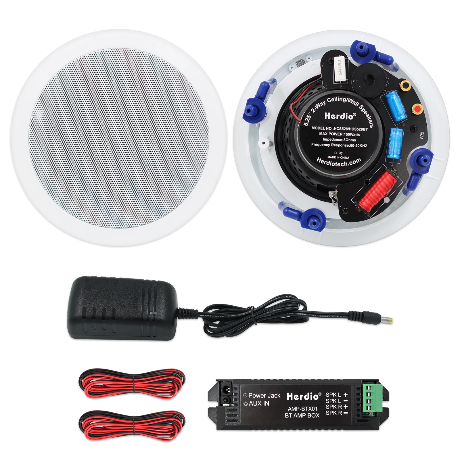 Altoparlante Da Soffitto Bluetooth Da 5.25 Pollici 300W Sistema Di Altoparlanti Audio Stereo Da Incasso Per La Casa Per La Cucina Interna Camera Da Le